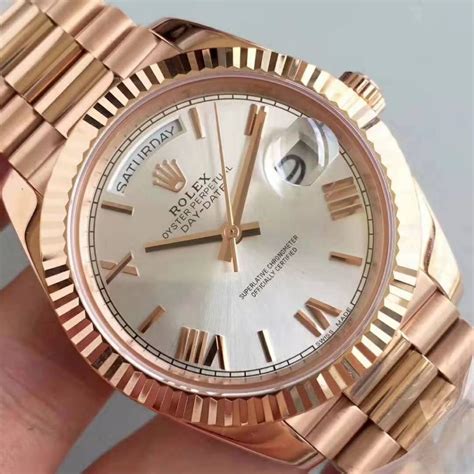 swissmade rolex daydate gold replica|rolex day date.